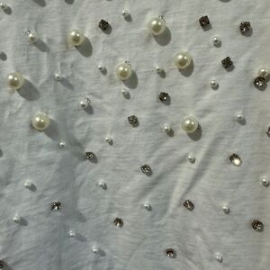 Kate Spade “Diamond and Pearl” White T-shirt